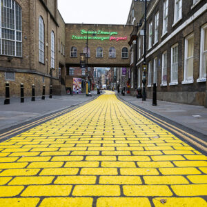 yellow brick lane roadgrip road painting
